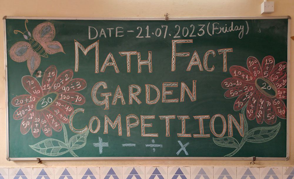 Math Fact Garden Competition