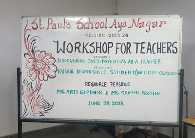  Teachers’ Workshop 